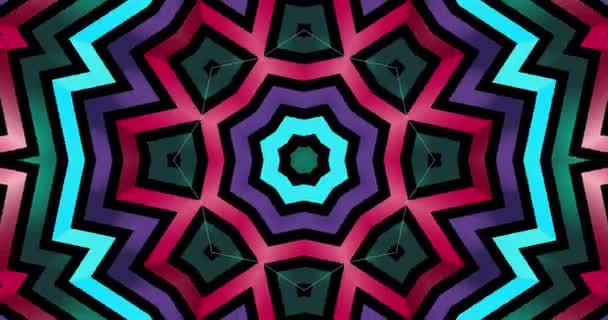 Kleurrijke Beweging Vierkanten Patroon Abstracte Achtergrond Elegant Luxe Dynamische Geometrische — Stockvideo