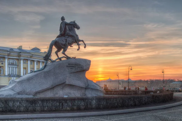 Бронзові вершник, Санкт-Петербурзі — стокове фото