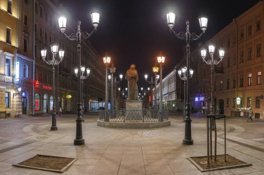 Malaya Konyushennaya street, St Petersburg sonbahar dönemi