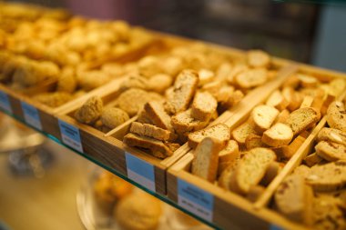 Çerezler kafeteryasında Close-Up