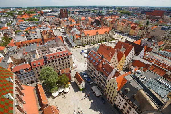 Panorama de la ciudad de Wroclaw en Polonia —  Fotos de Stock