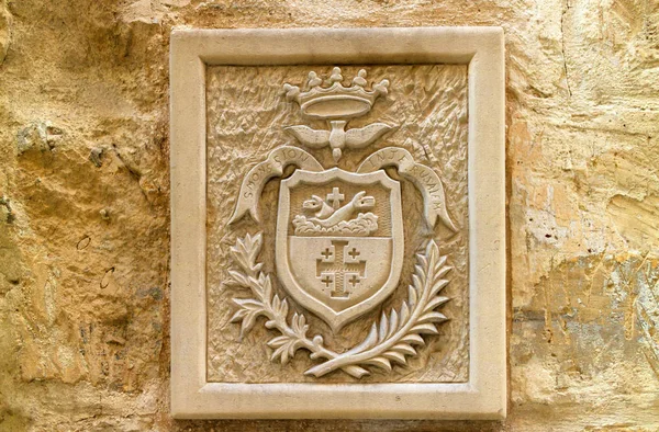 Armoiries médiévales à La Valette, Malte — Photo