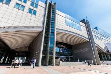Avrupa Parlamentosu Binası Brussels, Belçika - Haziran 2017