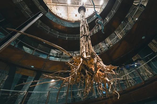 Interior of the Museum of Science and Industry in Barcelona, Spain - February 2017 — Stock Photo, Image