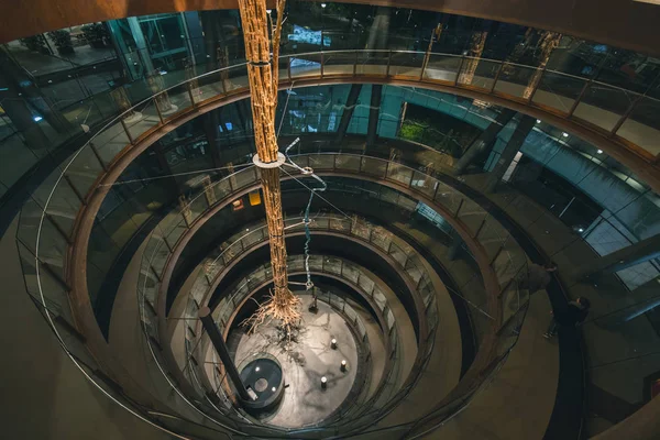 Interior of the Museum of Science and Industry in Barcelona, Spain - February 2017 — Stock Photo, Image