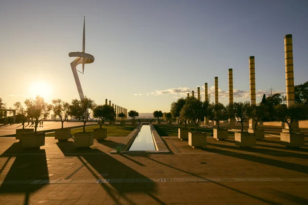 Olympischer park in barcelona, spanien — Stockfoto