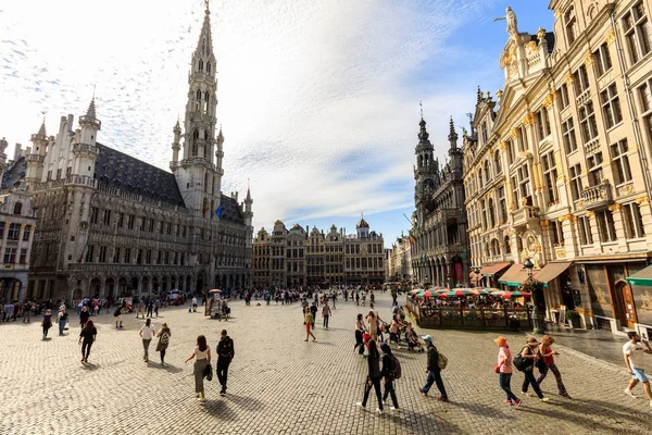 Grand Place - Bruselas, Bélgica - Junio 2017 — Foto de Stock