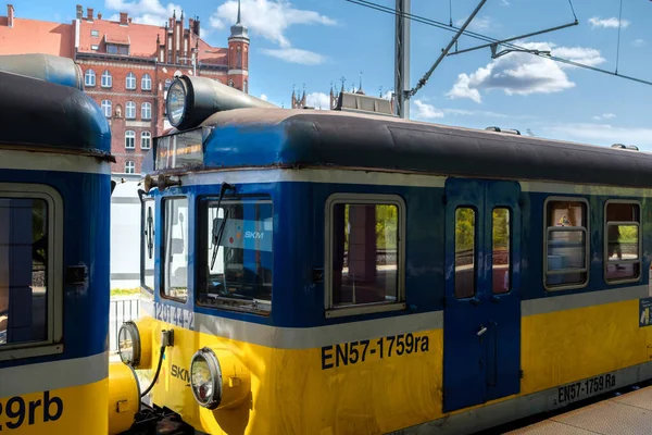 Danzig Polen August 2019 Oldtimer Und Schmutzige Wagen Der Skm — Stockfoto