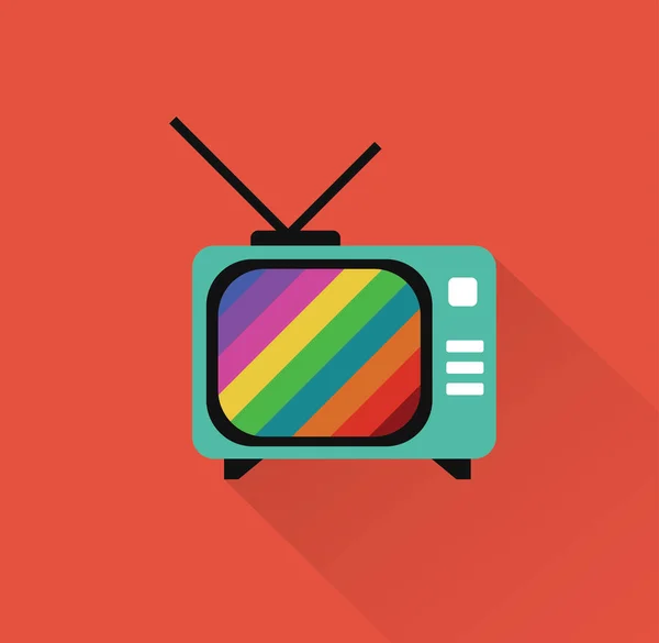Retro Tv, TV-ikonen — Stock vektor