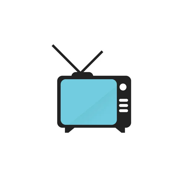 Retro tv, television icon — Stock Vector