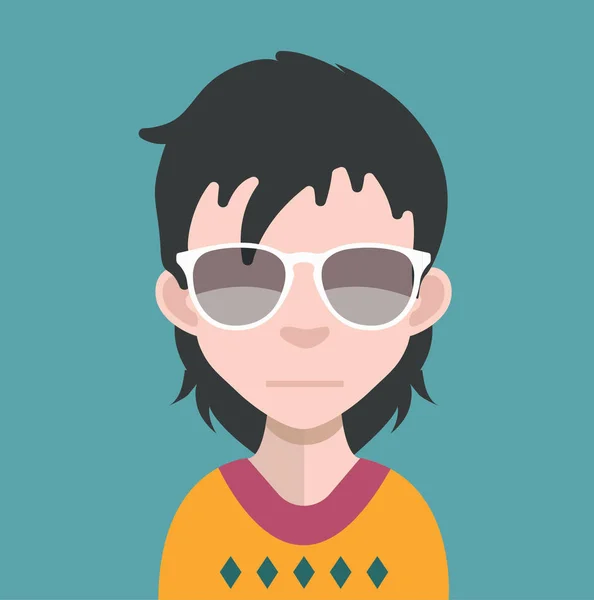 Hombre avatar carácter — Vector de stock