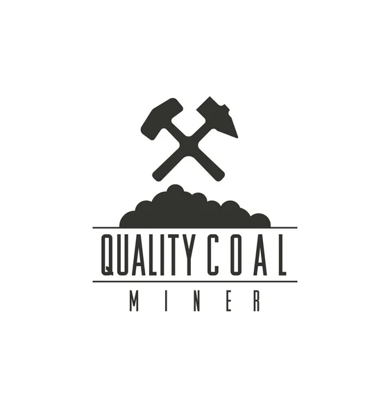 Coal mine industrial logo — Stock Vector