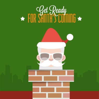 Noel bayramı tebrik kartı.