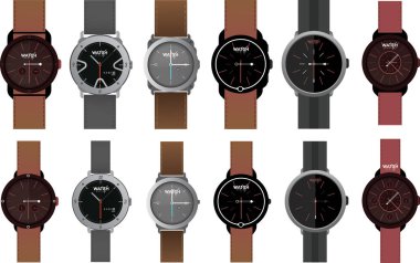 kol saati tasarım şablonları kümesi