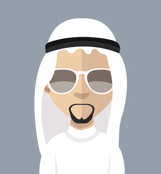 Homem árabe personagem imagem — Vetor de Stock