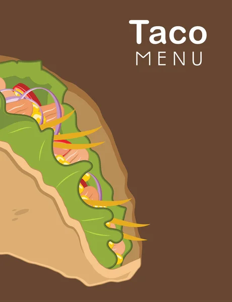 Restaurace menu card design — Stockový vektor