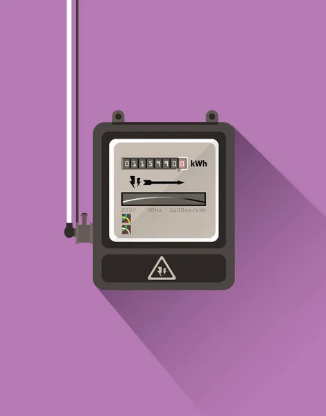 Flat gas meter — Stock Illustration Flat gas meter Stock Vector