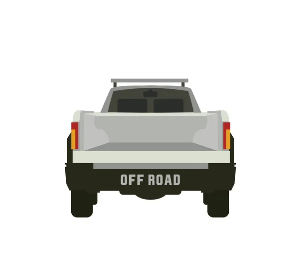 Pickup truck with off road inscription — Stock Vector