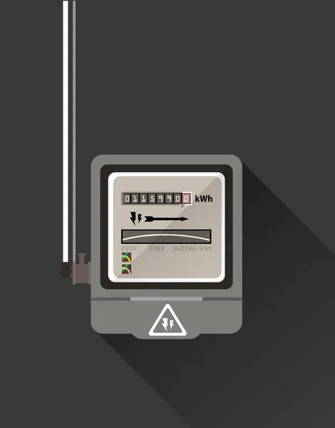 Flat gas meter — Stock Vector