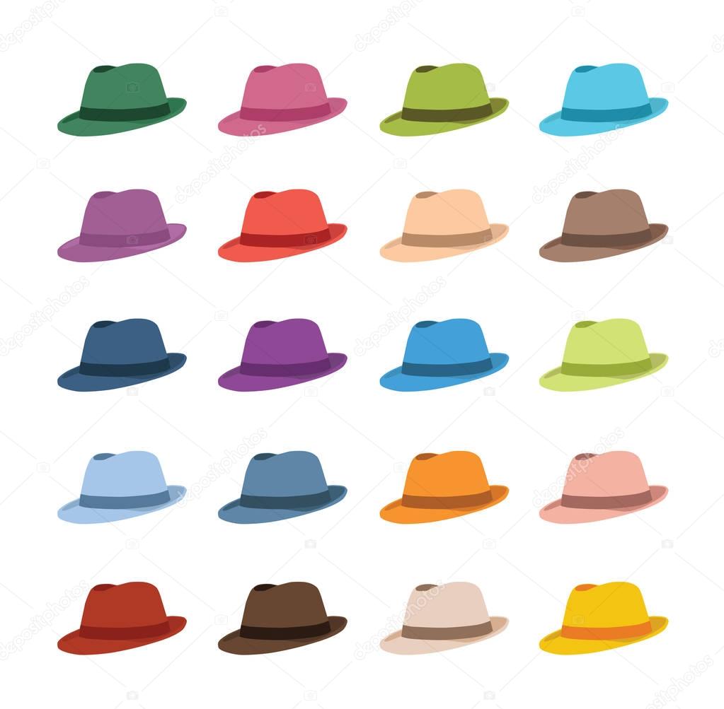 set of different hats