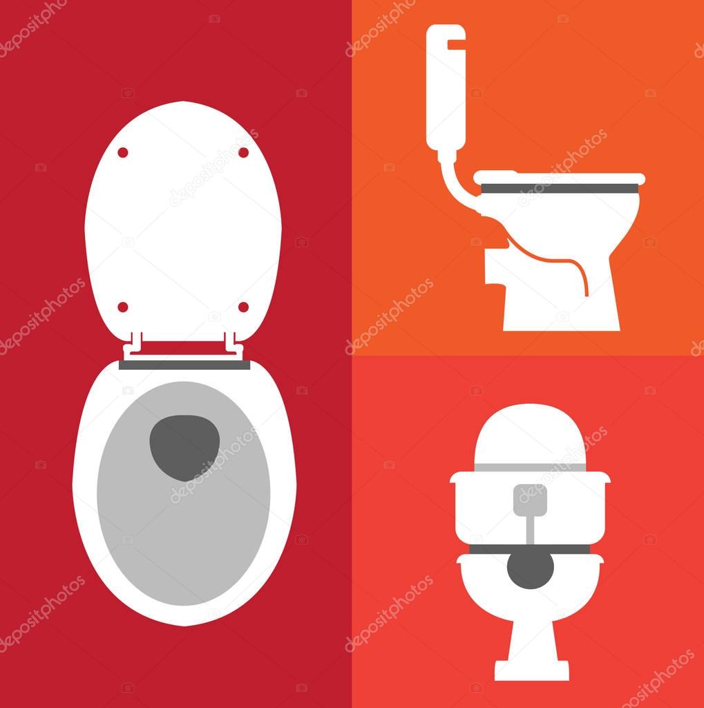 toilet icon set