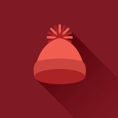 gölge ile şapka düz simgesi