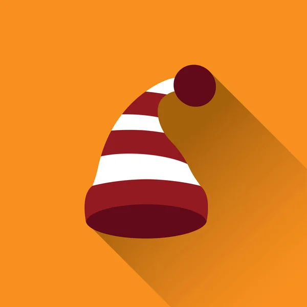 Sombrero icono plano con sombra — Vector de stock