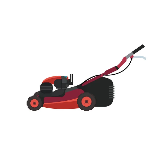 Mowing machine on white — Stock Vector