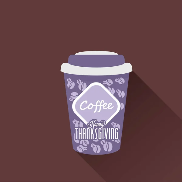 Taza de papel café — Vector de stock