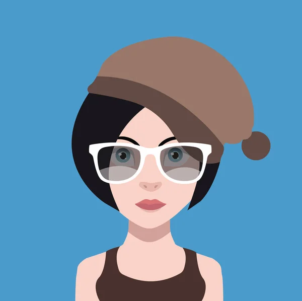 Ikona kobieta użytkownika avatar — Wektor stockowy