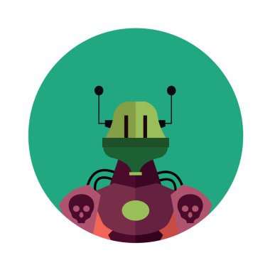 Robot karakter simgesi  