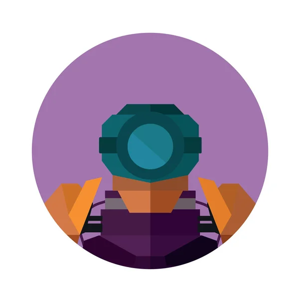 Rebot character icon — стоковый вектор