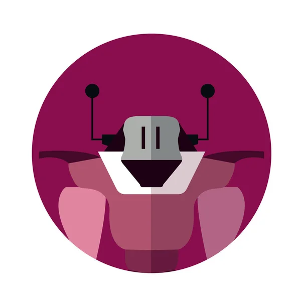 Icône de personnage robot — Image vectorielle
