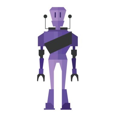 Tam vücut ile robot karakter simgesi