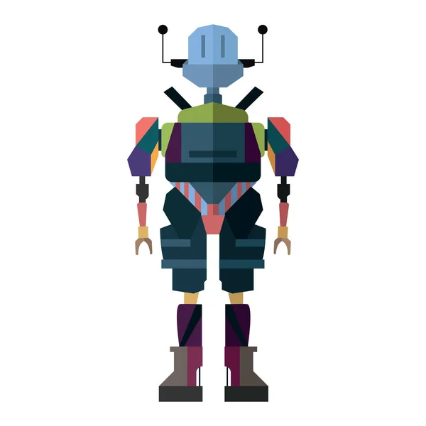 Rebot character icon with full body — стоковый вектор