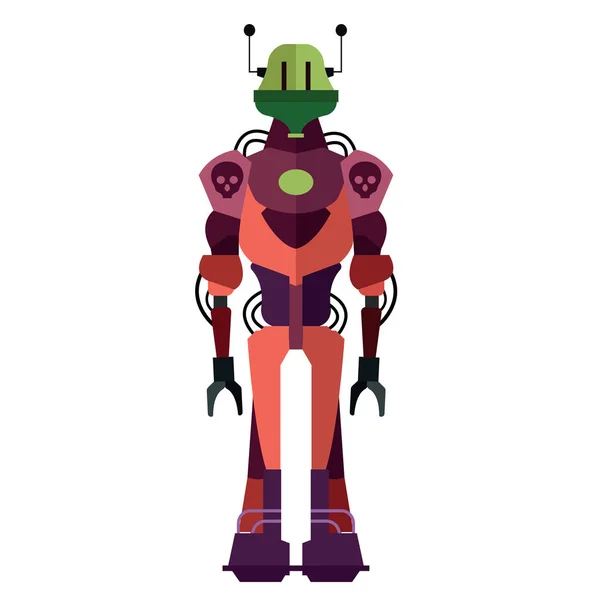 Rebot character icon with full body — стоковый вектор