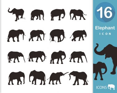 Gri elefant simgeler kümesi