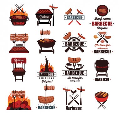 Barbekü simgeler kümesi