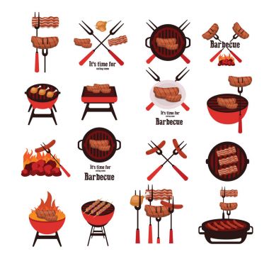 Barbekü simgeler kümesi