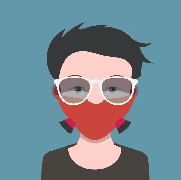 Ženské uživatelský avatar — Stockový vektor