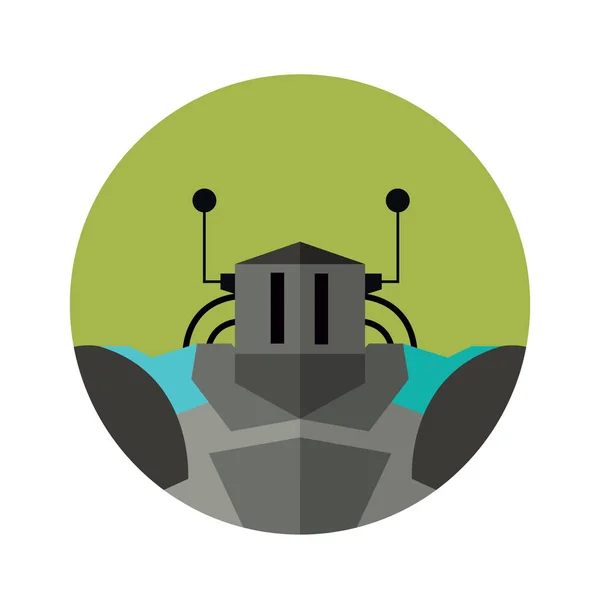 Robot icono de carácter — Vector de stock