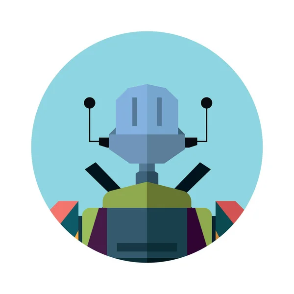 Robot karakter ikonra — Stock Vector
