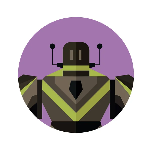 Robot icono de carácter — Archivo Imágenes Vectoriales