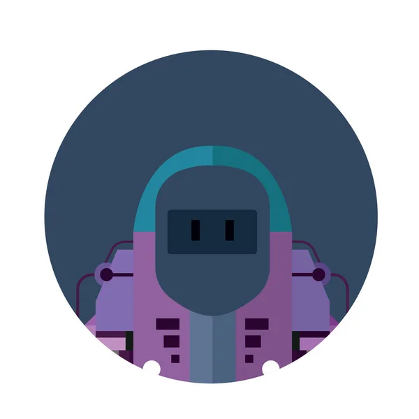 Icona del carattere robot — Vettoriale Stock