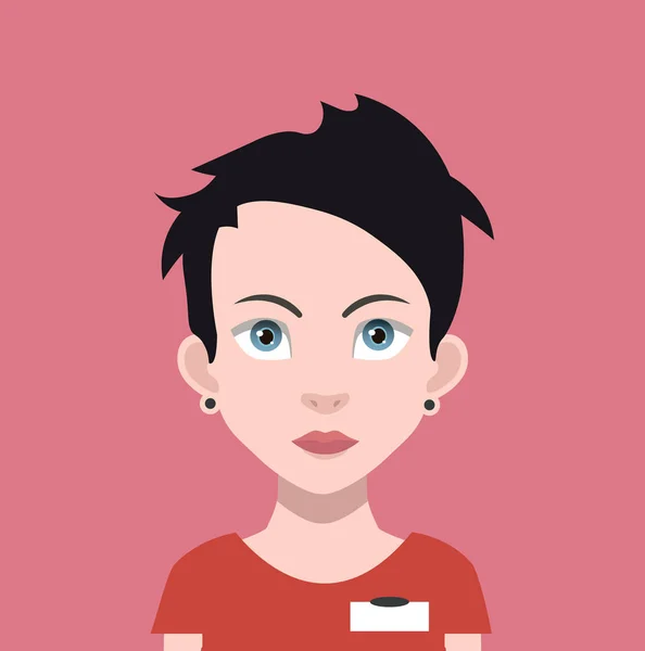 Usuário feminino avatar — Vetor de Stock