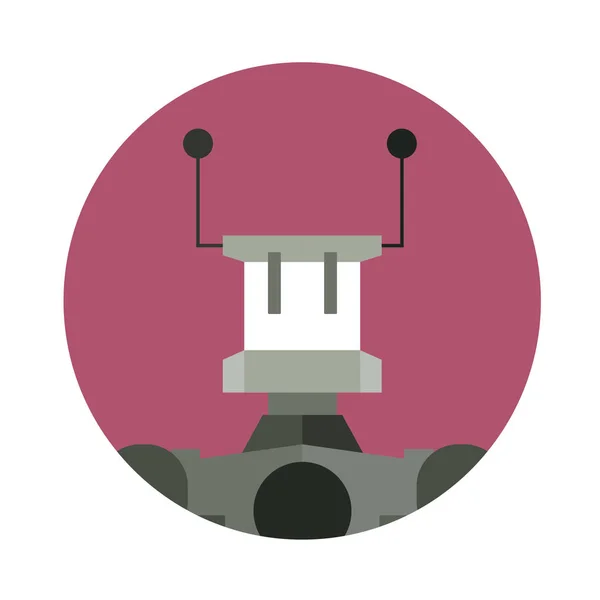 Robot character icon — Stock Vector