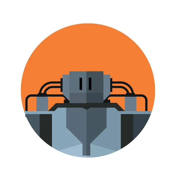 Rebot character icon — стоковый вектор