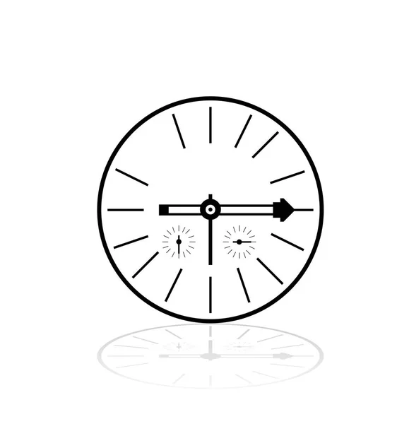 Dial reloj en blanco — Archivo Imágenes Vectoriales