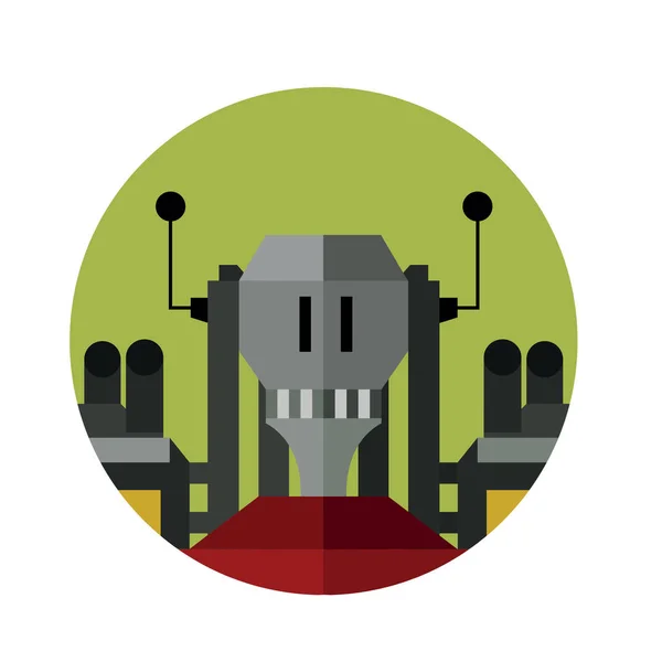 Robot karakter pictogram — Stockvector