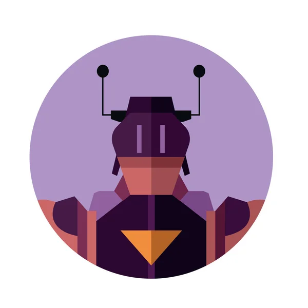 Robot icono de carácter — Vector de stock